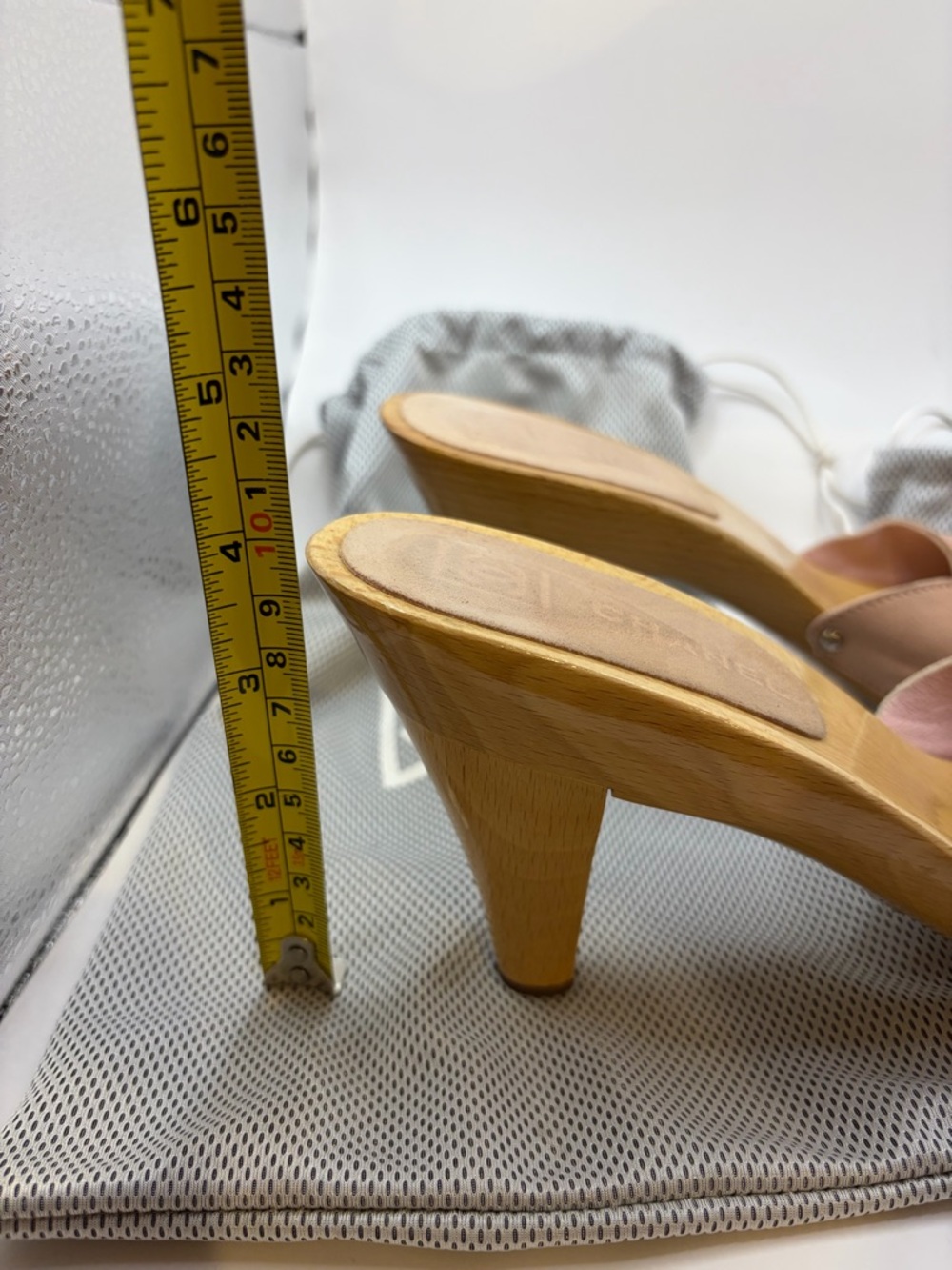 Chanel Pink Wood and Suede Sandals 👡 - Size 40 (US9) - Picture 11 of 12